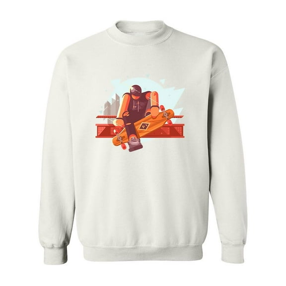 Boy On A Longboard Sweatshirt Men -Image by Shutterstock, Male Large