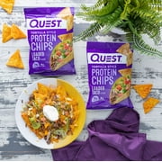 Quest Tortilla Style Protein Chips, Loaded Taco Flavor, Baked, Low Carb, 4 Count