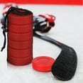 thumbnail image 1 of HAMPPLIES 6 Pcs Rondelles de Hockey sur Glace Rouges Mates en PVC pour l'Entraînement et le Jeu avec Sac de Transport, 1 of 6