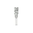 thumbnail image 4 of Imperial 1/10Ct TDW Diamond 10k White Gold Cuban Link Women's Band (H-I, I2), 4 of 7