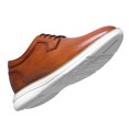 thumbnail image 4 of CMR CHAMARIPA Men's Elevator Formal Shoes - Brown Leather Business Casual Shoes 7CM / 2.76 Inches, 4 of 9