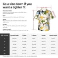 thumbnail image 6 of Lsque Bees Collecting Nectar pattern Hawaiian Shirt for Men, Unisex Summer Beach Casual Short Sleeve Button Down Shirts-3X-Large, 6 of 9