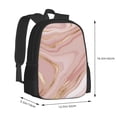 thumbnail image 3 of Daiia Rose Gold Glitter Splatter Backpack for Men and Women -Durable Backpack Large Capacity, Water-Resistant Bag with Adjustable Straps and Laptop Compartment, 3 of 9