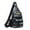 Black A, variant on Ozmmyan Strap Bag Crossbody Backpack With USB Hole With Headphone Hole Strap Backpack Hiking Backpack Multipurpose Crossbody Chest Bag Clearance