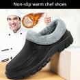 thumbnail image 5 of Cyiecw Chef Shoes Men's Non Slip Safety Work Shoes Oil Water Resistant Cotton Shoes Comfortable Casual Shoes for Kitchen Hospital Garden, 5 of 7