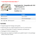 thumbnail image 2 of Head Gasket Set - Compatible with 1981 - 1989 Porsche 911 1982 1983 1984 1985 1986 1987 1988, 2 of 2