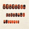 thumbnail image 4 of Halloween Wearing Armor Black Gradient Branch Bats Patterns Detachable Fake Nail Patch, 4 of 5