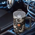 thumbnail image 5 of 40 Oz Halloween Tumbler with Handle and Straw, Haunted Ghost Candy Cat Tumbler Insulated Cup, Halloween Birthday Gifts for Women Adults Teenagers, 5 of 5