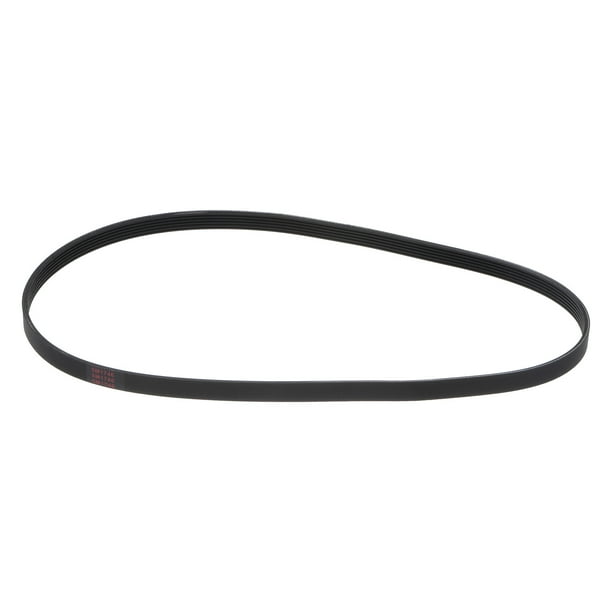Correa V estriada 350J6 PJ de 6 costillas, longitud de 35", ancho de 0.55", correa Poly V de EPDM