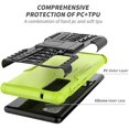 thumbnail image 4 of Samsung S20 FE Case, Galaxy S20 FE 5G Phone Cases, with HD Screen Protector, Shockproof Tough Rugged Dual Layer Protective Cases Kickstand Cover for Samsung Galaxy S20 FE (Green), 4 of 6