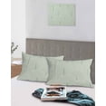 thumbnail image 4 of Sage Green Ombre Pillow Cases Standard Size Set of 2 - Microfiber Bed Throw Pillow Covers, Farmhouse Stripes Modern Abstract Art Decorative Lumbar Pillow Cover with Envelope Closure for Sofa 20"x26", 4 of 6