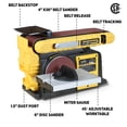 thumbnail image 3 of Lijadora de banda y disco Woodskil, 4,5 A, 3/4 HP, motor 3590 RPM, 3 of 9