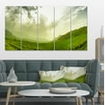 thumbnail image 1 of Meadow under Clouds Panorama - Landscape Canvas Art Print, 1 of 3