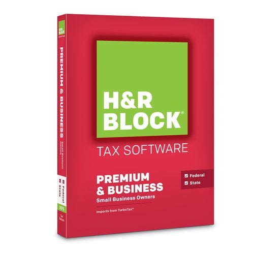 H&R Block 111660015 Tax Software 15, Premium and Business Walmart