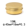 thumbnail image 4 of Paquete de 24 de 15 ml con rosca, soportes de aluminio para cosméticas, ligeros pero duraderos, 4 of 7