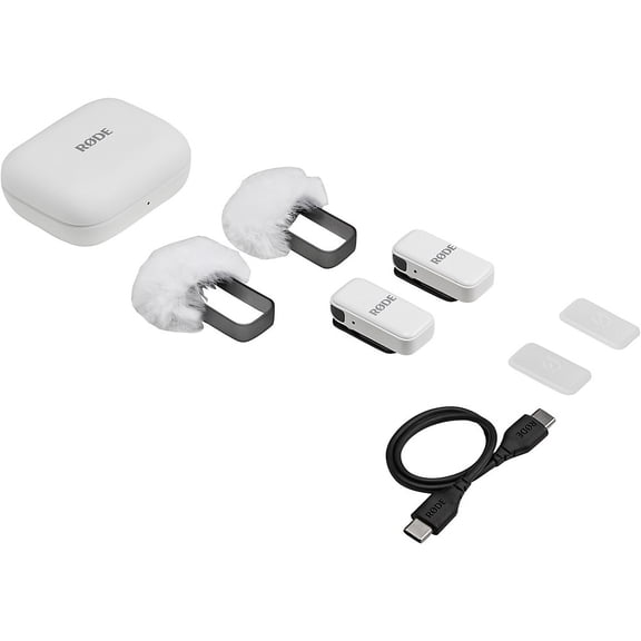 Rode Ultra-Compact Wireless Microphone for Lightning Smartphones, White