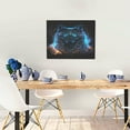 thumbnail image 5 of Naloa Cool Blue Light Wolf Print Canvas Bathroom Wall Art,Bathroom Wall Art Decoration, Canvas Poster Prints,Decorative Paintings for Living Room, Bathroom, Kids Room, 5 of 6
