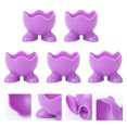 thumbnail image 1 of AURARMLET Egg Cups for Table 5Pcs Silicone Holders with Feet Design Home Kitchen Use Purple, 1 of 6