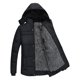 thumbnail image 2 of Puntoco Chaqueta De Exterior Con Capucha Y Cremallera Con Bolsillo Resistente Al Viento Y Color Sólido Para Hombre, 2 of 9