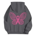 thumbnail image 7 of ZSQDM Women's Hoodies Sweatshirts Long Sleeve Pullover Sweater Breast Cancer Awareness Hoodies for Women Ribbon Graphic Full Zip Up Sweatshirt Oversized Fleece Jackets Clothes Polyester (Xxl), 7 of 7