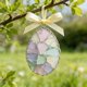 thumbnail image 5 of Adornos de Pascua, regalos de Pascua, atrapasoles de conejo de Pascua con forma de zanahoria y vitrales hechos a mano. Juego de 4 adornos colgantes para ventana, decoración del hogar, regalos de prima, 5 of 6