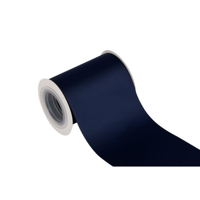 Joycrosso Cinta De Grosgrain De 3 Pulgadas, Juego De Rollos De 5 Yardas Para Marco De Silla, Envoltura De Regalos, Recuerdo De Fiesta, Decoración Del Hogar, Suministros Artesanales, Color Azul Marino