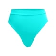thumbnail image 4 of Women Swim Trunks High Waisted Solid Color Split Quick Drying Beach Water Activities, 4 of 5