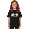 thumbnail image 5 of Off Duty Unicorn Fantasy Girls Kids T Shirt Tees Teen Brisco Brands L, 5 of 5