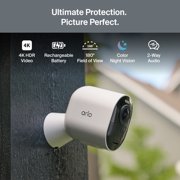 Arlo Ultra Add-On Security Camera 4K HDR (3rd Gen, 2025 Release) - Wireless Outdoor Camera, Battery Powered, Requires SmartHub, 1-Cam