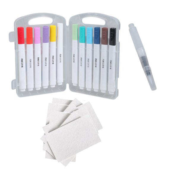 Yokua Magics Puff Paint Puff Drawing Texture Painting Kits with Watercolor Pen