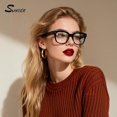 thumbnail image 2 of Sunier Clear Lens Glasses for Women Trendy Eyewear Non Prescription Eyeglasses UV400 Protection, 2 of 8