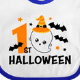 thumbnail image 4 of Inktastic 1st Halloween with Ghost and Bats Boys or Girls Baby Bib, 4 of 4