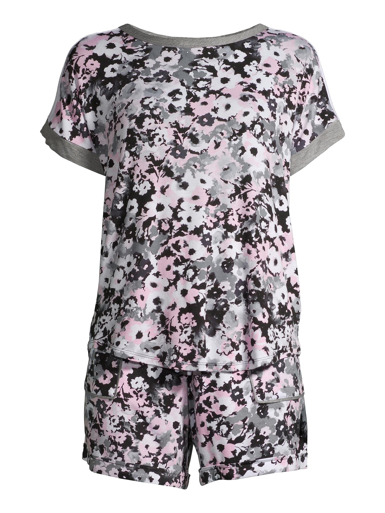 Secret Treasures Women's and Women's Plus Short Sleeve Top and Shorts Pajama Set - image 3 of 6