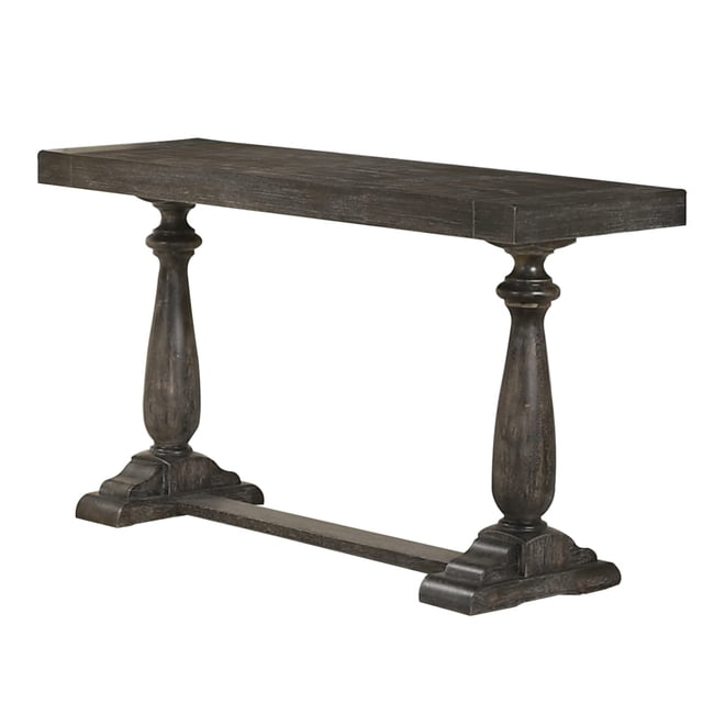 Best Master Furniture Amy 50" Transitional Wood Sofa Table in Dove Gray