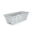 thumbnail image 3 of koolsoo Outdoor Wall Planter Hanging Drainage Decorative 20'' Window Box Planter Railing Light gray, 3 of 9