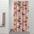 thumbnail image 2 of Pastel Halloween Icons Pattern Shower Curtain 36"x72" ,Bathroom Decorative Shower Curtains Set with 12 Hooks,Modern Waterproof Washable Shower Curtain, 2 of 6