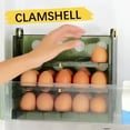 thumbnail image 5 of Large Capacity Egg Storage Refrigerator Carton Food Preservation Box Kitchen Transparent Storage Box for Carton Dumpling Box Egg Tray, 5 of 5