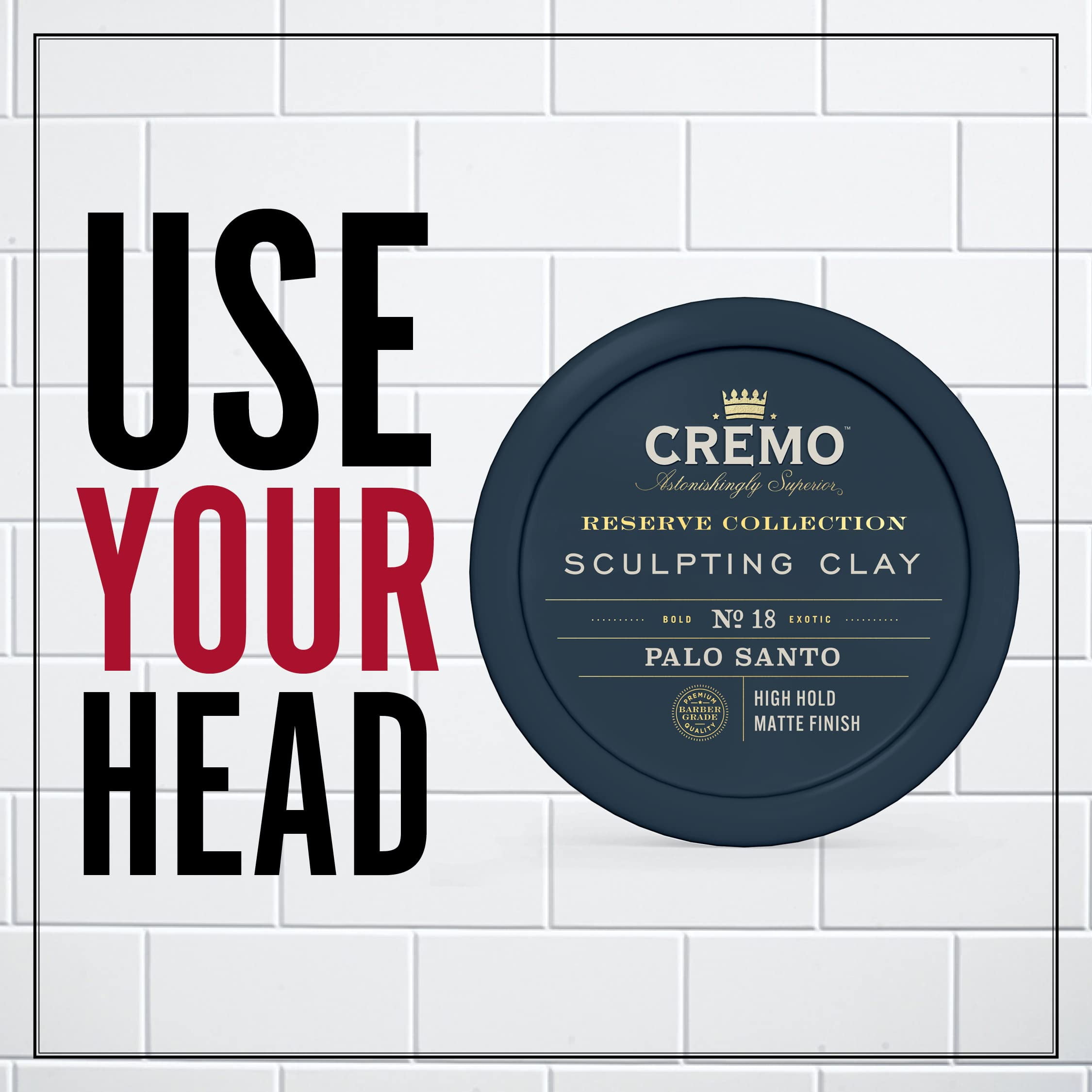 Cremo Palo Santo Reserve Collection Sculpting Clay, 4oz (Pack of 1)