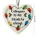 thumbnail image 3 of Decoraciones navideñas, adornos navideños, corazón de cristal marino con forma de corazón, decoración de la amistad, recuerdo de la amistad, adorno de corazón de la amistad para el árbol de Navidad, a, 3 of 5