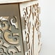 thumbnail image 3 of Contenedor De Almacenamiento Caja de almacenamiento de tarjetas de boda ahuecadas DIY de madera contenedor de soporte de carta de invitación, 3 of 6