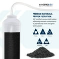 thumbnail image 4 of 5 Pack - Hydronix ICF-10 Reverse Osmosis Post Polishing, Fridge & Ice Inline Coconut GAC Water Filter, 2000 Gal 1/4" NPT, 4 of 4