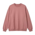 thumbnail image 2 of MEZZALL Women Sweatshirts Solid Color Long Sleeve Pullover Crewneck Casual Soft Knit Tops Everyday Wear Basic Daily Outdoor Boho Travel, 2 of 3