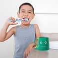 thumbnail image 3 of Taza de baño genérica para niños, lindas tazas de enjuague bucal de dinosaurio, soporte de plástico para cepillo de dientes para niños, taza de baño duradera, 3 of 5