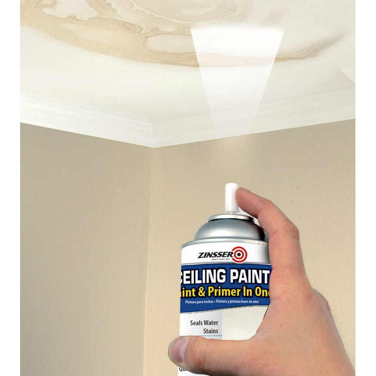 Bright White, Zinsser Ceiling Paint & Primer in One Spray Bright White, Zinsser Ceiling Paint & Primer in One Spray