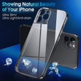 thumbnail image 2 of Crystal Clear Case for iPhone 11 Pro Max, [Not Yellowing] [Camera Protection] [Military Grade Drop Tested] Transparent Shockproof Protective Phone Case Soft Silicone Slim Cover, 6.5", Black, 2 of 9