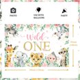 thumbnail image 5 of Wonmelody Wild One 1st Birthday Decorations Girls Jungle Safari Animal 1st Birthday Party Supplies Boho Floral 1st Birthday Decor Wild One Backdrop Banner Cake Topper Balloon Decorations Girl, 5 of 6