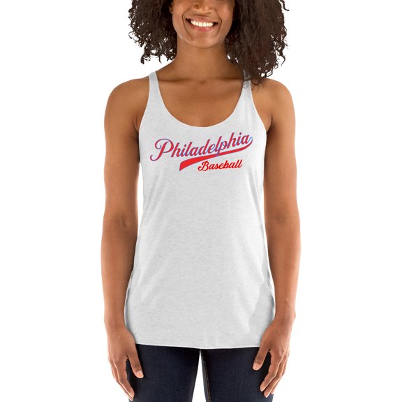 Baseball Mom Loves Philly Tank Top women, S-2xl, Mom Tees (XS)