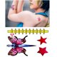 thumbnail image 2 of Anime JoJo's Bizarre Adventure Jolyne Cujoh Cosplay Tattoo Sticker Stars Butterfly Temporary Tattoos Waterproof Tatouage Sticker zhangyuxiang LED, 2 of 2