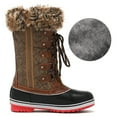 thumbnail image 2 of Dream Pairs Botas de nieve cálidas de invierno para mujer Botas de nieve informales impermeables a media pantorrilla para exteriores RIVER_1 Dream Pairs MAINE, 2 of 6