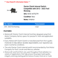 thumbnail image 2 of Starter Clutch Internal Switch - Compatible with 2013 - 2022 Ford Mustang 2014 2015 2016 2017 2018 2019 2020 2021, 2 of 2